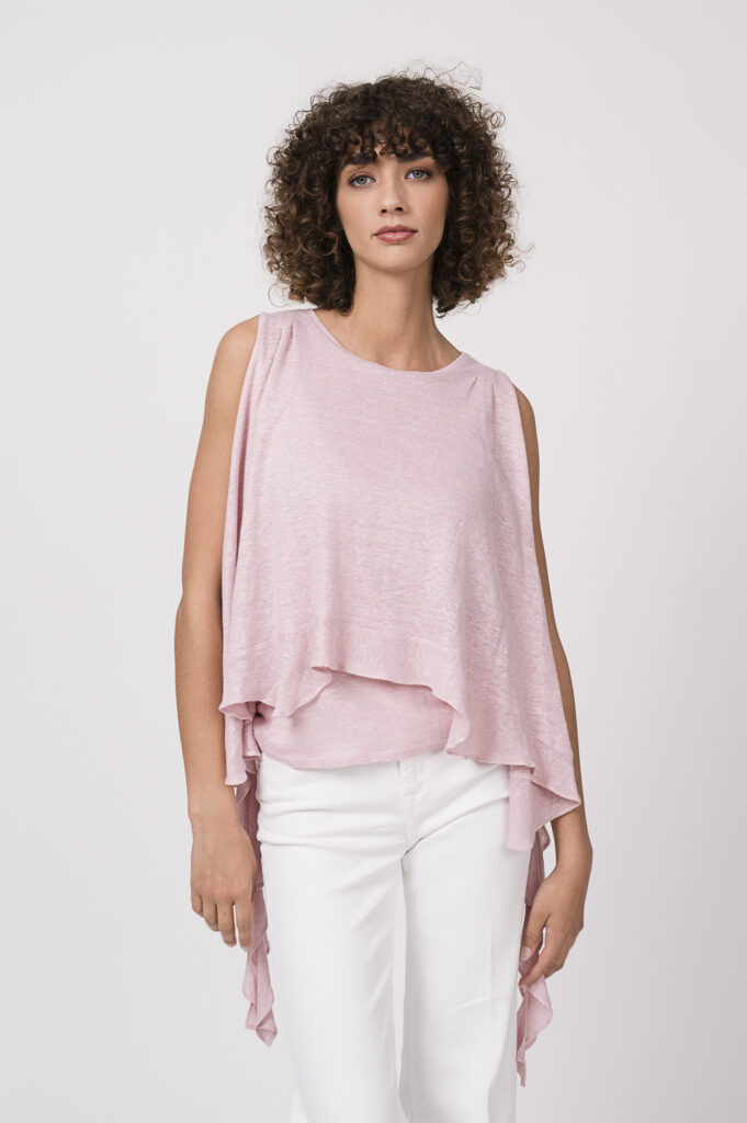 Shirt der Marke Dorothee Schumacher, Jeans der Marke 7 for all mankind