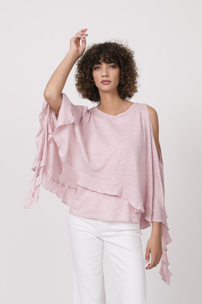Shirt der Marke Dorothee Schumacher, Jeans der Marke 7 for all mankind