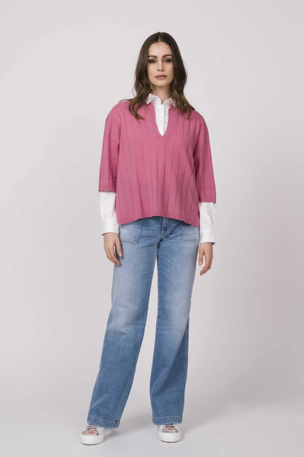 Pullover FTC, Bluse SOLUZIONE, Jeans CLOSED FS 2023